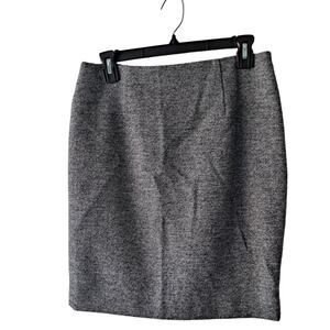 Barneys New York CO-OP Pencil Skirt 100% Wool Knee Length Gray Womens Size 4